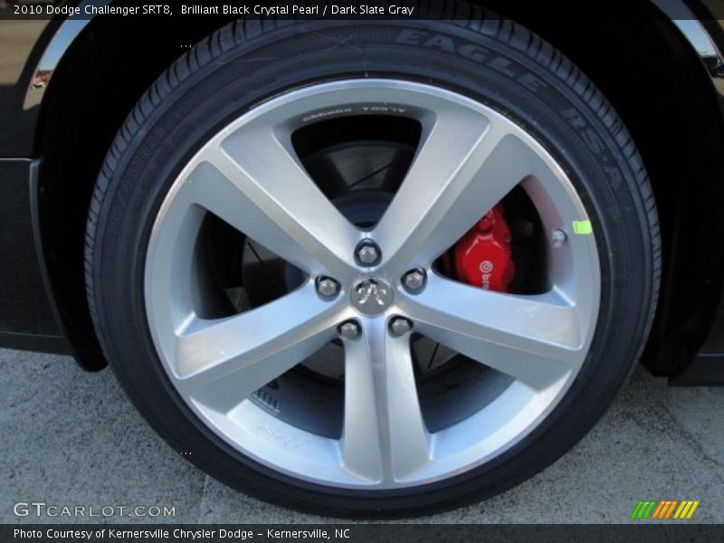 Brilliant Black Crystal Pearl / Dark Slate Gray 2010 Dodge Challenger SRT8