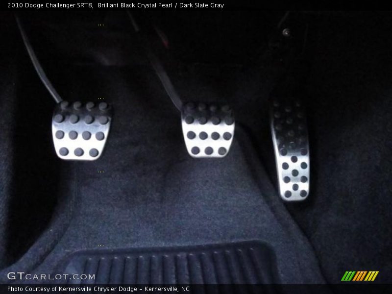 Brilliant Black Crystal Pearl / Dark Slate Gray 2010 Dodge Challenger SRT8