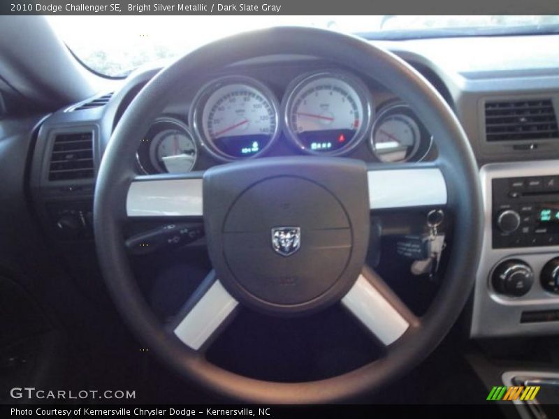 Bright Silver Metallic / Dark Slate Gray 2010 Dodge Challenger SE