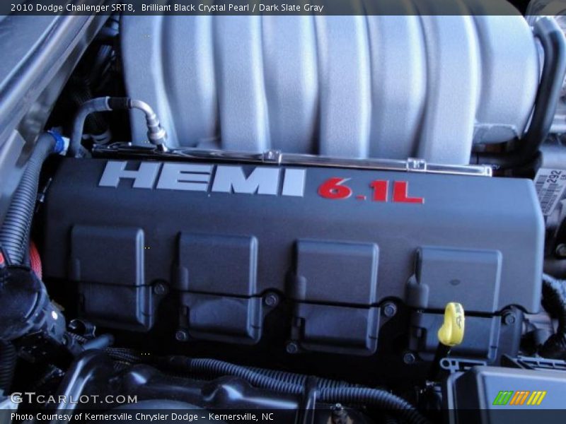 Brilliant Black Crystal Pearl / Dark Slate Gray 2010 Dodge Challenger SRT8