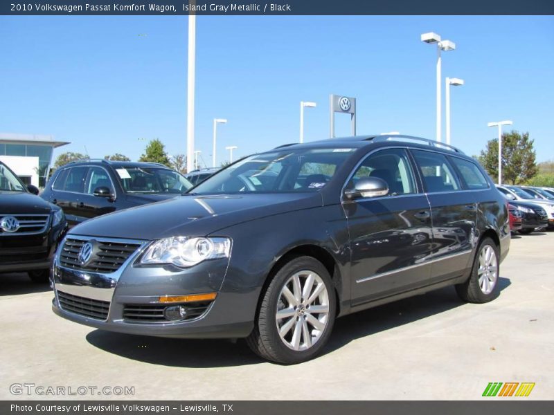 Island Gray Metallic / Black 2010 Volkswagen Passat Komfort Wagon