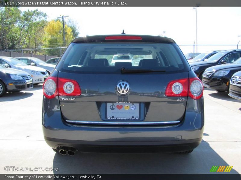 Island Gray Metallic / Black 2010 Volkswagen Passat Komfort Wagon