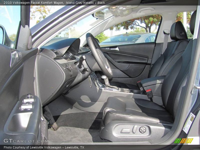 Island Gray Metallic / Black 2010 Volkswagen Passat Komfort Wagon