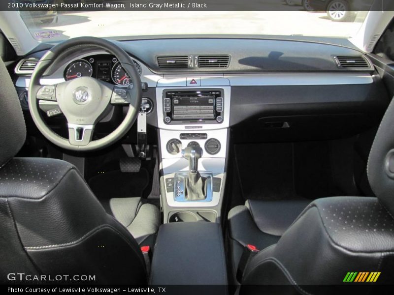 Island Gray Metallic / Black 2010 Volkswagen Passat Komfort Wagon