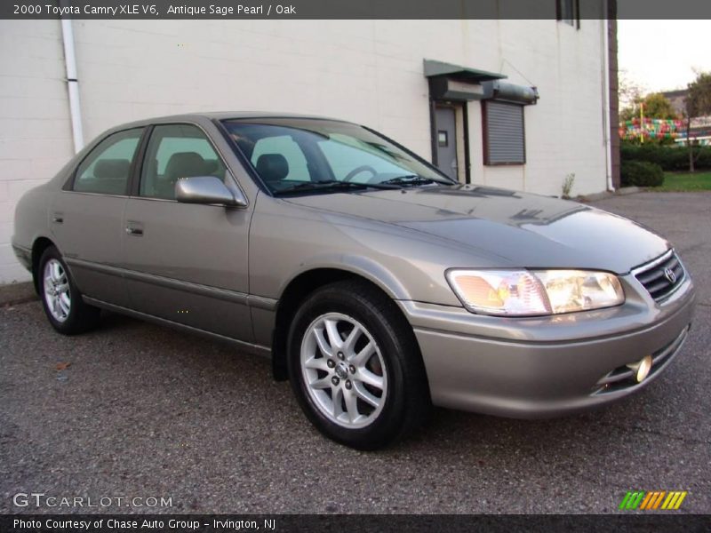 Antique Sage Pearl / Oak 2000 Toyota Camry XLE V6