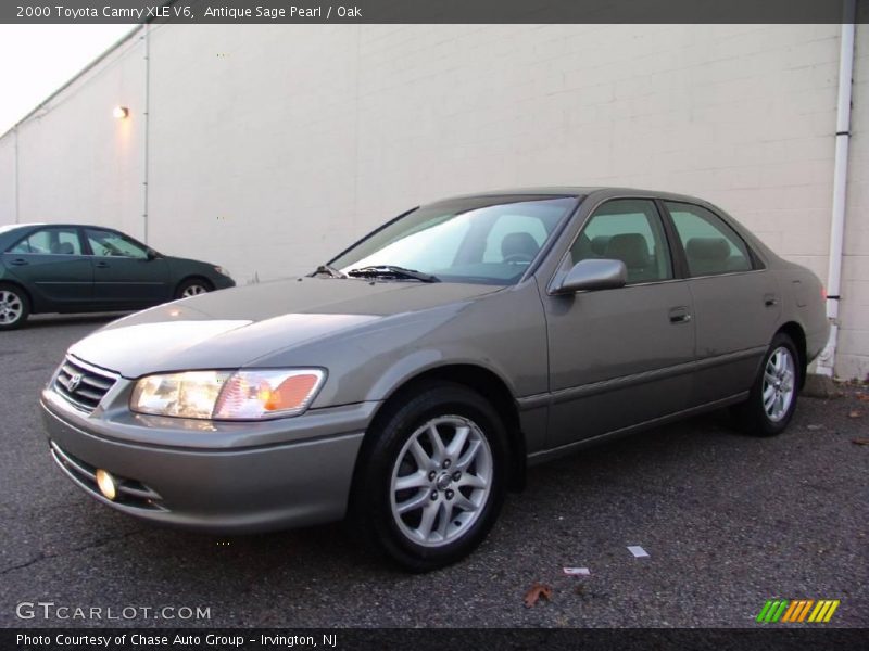 Antique Sage Pearl / Oak 2000 Toyota Camry XLE V6