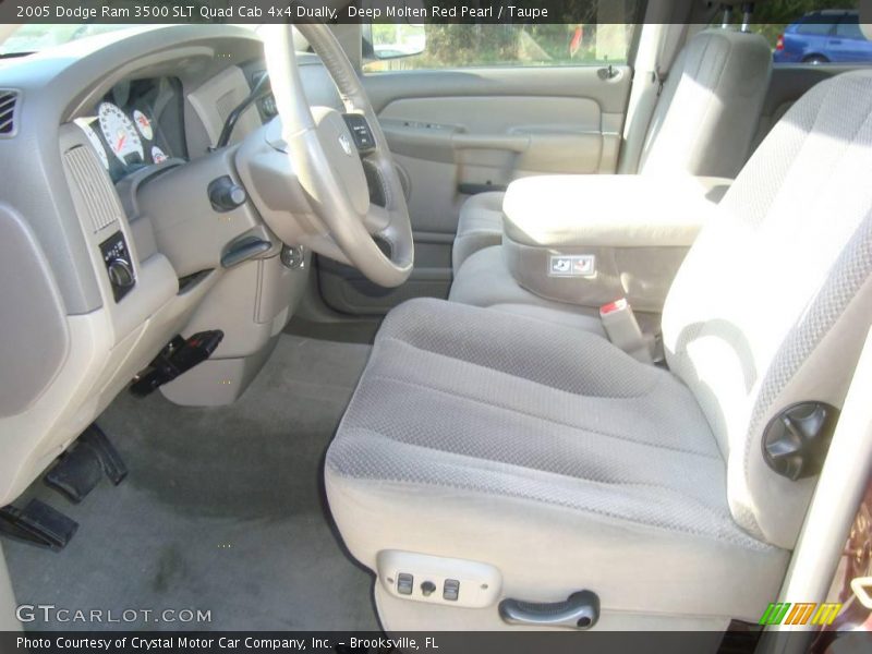 Deep Molten Red Pearl / Taupe 2005 Dodge Ram 3500 SLT Quad Cab 4x4 Dually