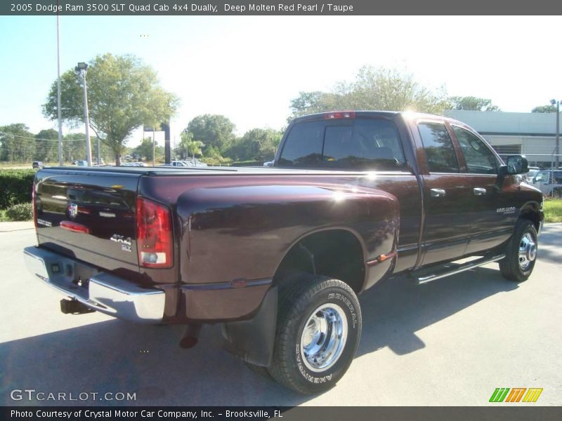 Deep Molten Red Pearl / Taupe 2005 Dodge Ram 3500 SLT Quad Cab 4x4 Dually