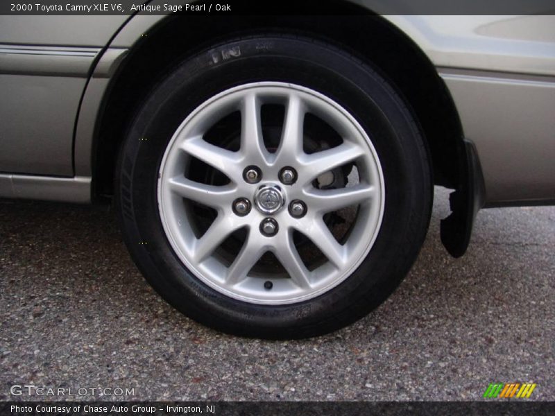 Antique Sage Pearl / Oak 2000 Toyota Camry XLE V6