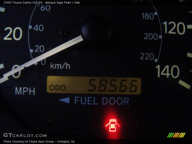 Antique Sage Pearl / Oak 2000 Toyota Camry XLE V6
