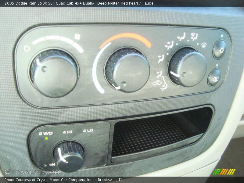Deep Molten Red Pearl / Taupe 2005 Dodge Ram 3500 SLT Quad Cab 4x4 Dually