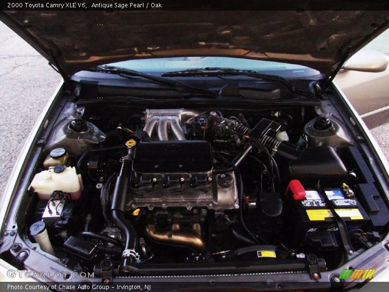 Antique Sage Pearl / Oak 2000 Toyota Camry XLE V6