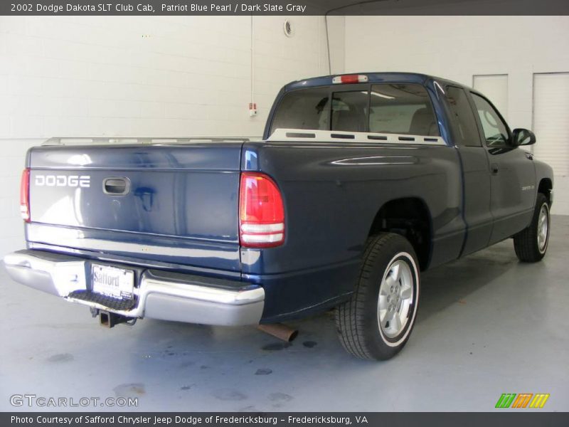Patriot Blue Pearl / Dark Slate Gray 2002 Dodge Dakota SLT Club Cab