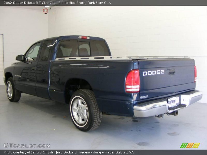 Patriot Blue Pearl / Dark Slate Gray 2002 Dodge Dakota SLT Club Cab