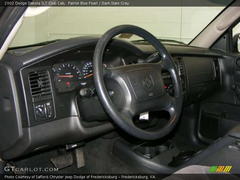 Patriot Blue Pearl / Dark Slate Gray 2002 Dodge Dakota SLT Club Cab