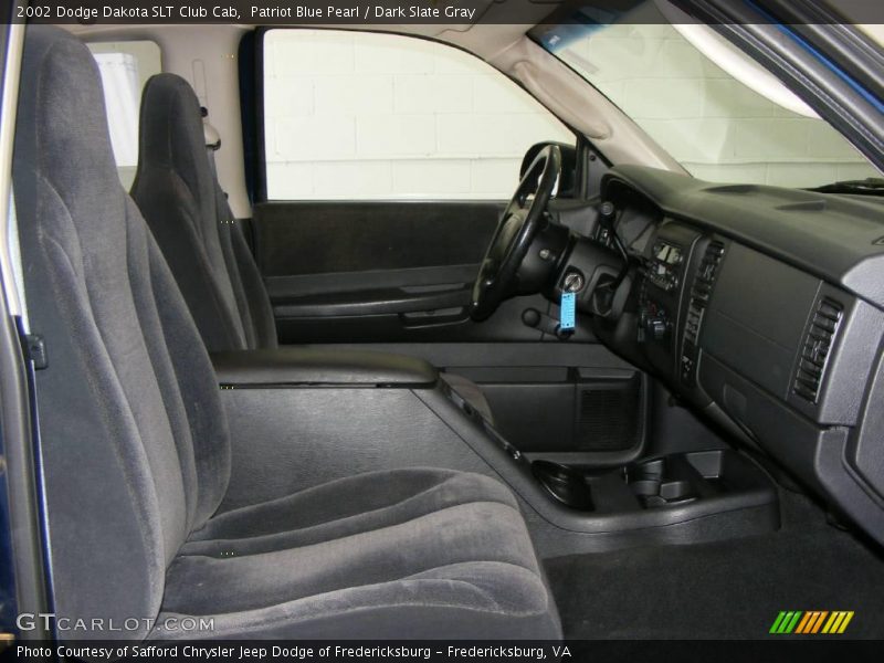 Patriot Blue Pearl / Dark Slate Gray 2002 Dodge Dakota SLT Club Cab