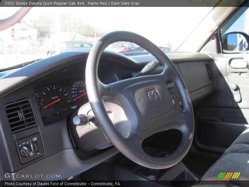 Flame Red / Dark Slate Gray 2002 Dodge Dakota Sport Regular Cab 4x4