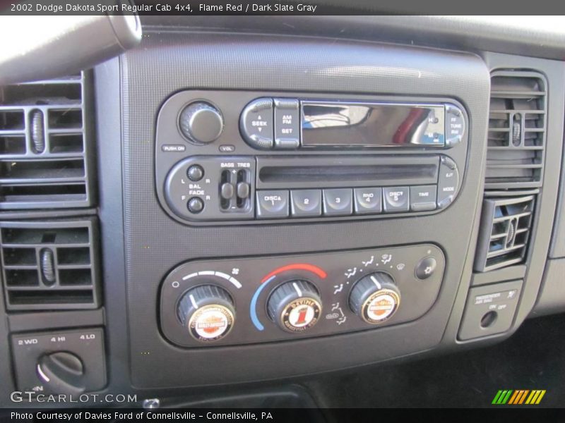 Flame Red / Dark Slate Gray 2002 Dodge Dakota Sport Regular Cab 4x4