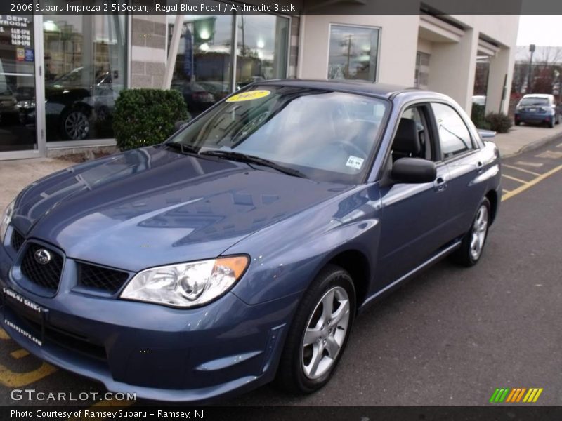 Regal Blue Pearl / Anthracite Black 2006 Subaru Impreza 2.5i Sedan