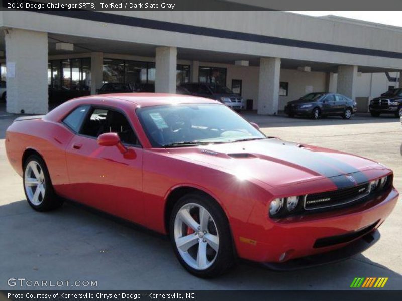 TorRed / Dark Slate Gray 2010 Dodge Challenger SRT8