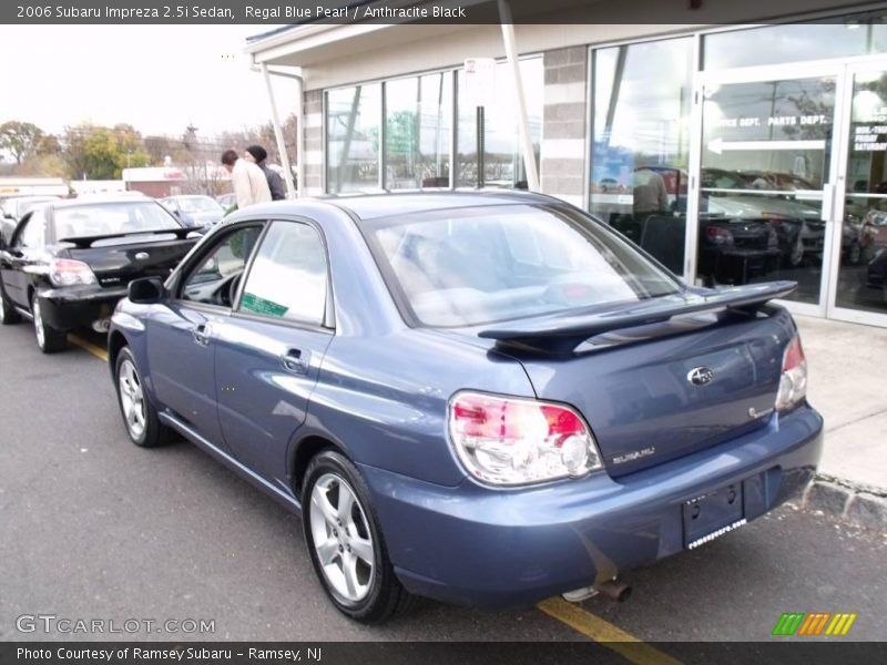 Regal Blue Pearl / Anthracite Black 2006 Subaru Impreza 2.5i Sedan