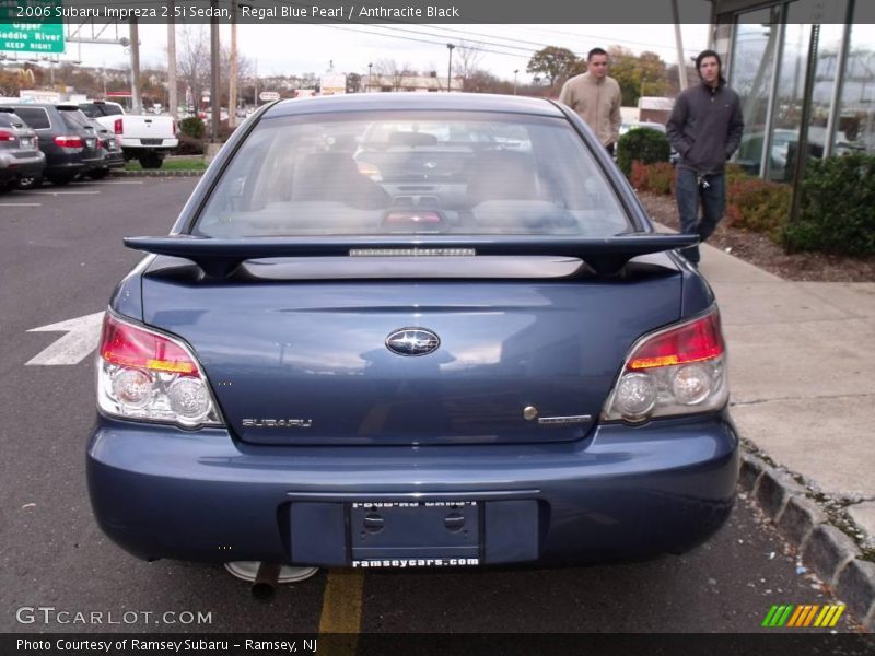 Regal Blue Pearl / Anthracite Black 2006 Subaru Impreza 2.5i Sedan