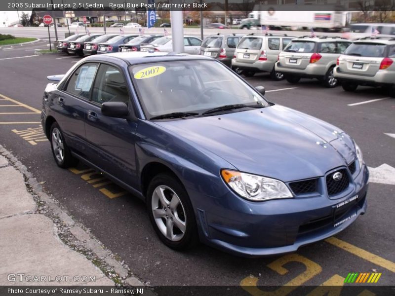 Regal Blue Pearl / Anthracite Black 2006 Subaru Impreza 2.5i Sedan