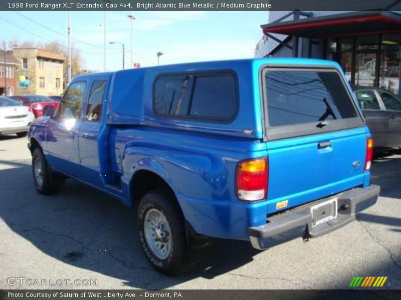Bright Atlantic Blue Metallic / Medium Graphite 1998 Ford Ranger XLT Extended Cab 4x4