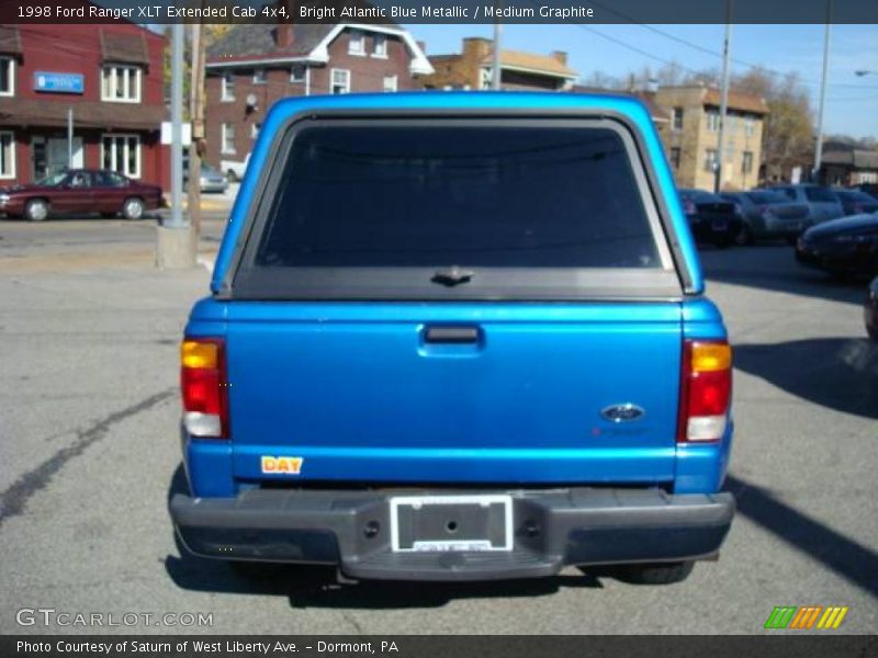 Bright Atlantic Blue Metallic / Medium Graphite 1998 Ford Ranger XLT Extended Cab 4x4