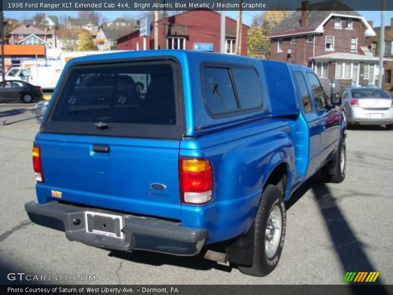 Bright Atlantic Blue Metallic / Medium Graphite 1998 Ford Ranger XLT Extended Cab 4x4