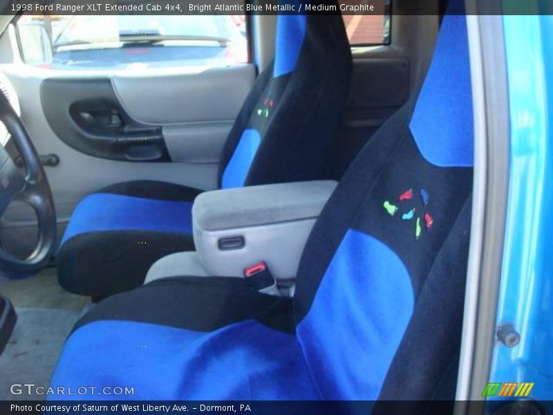 Bright Atlantic Blue Metallic / Medium Graphite 1998 Ford Ranger XLT Extended Cab 4x4