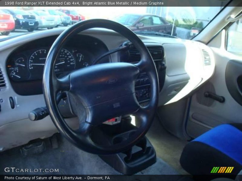 Bright Atlantic Blue Metallic / Medium Graphite 1998 Ford Ranger XLT Extended Cab 4x4