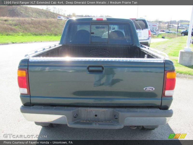 Deep Emerald Green Metallic / Medium Prairie Tan 1998 Ford Ranger XLT Extended Cab 4x4