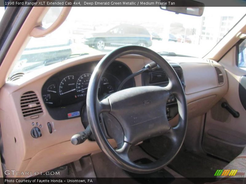 Deep Emerald Green Metallic / Medium Prairie Tan 1998 Ford Ranger XLT Extended Cab 4x4