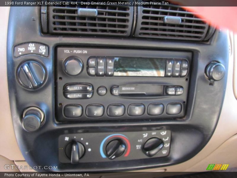 Deep Emerald Green Metallic / Medium Prairie Tan 1998 Ford Ranger XLT Extended Cab 4x4