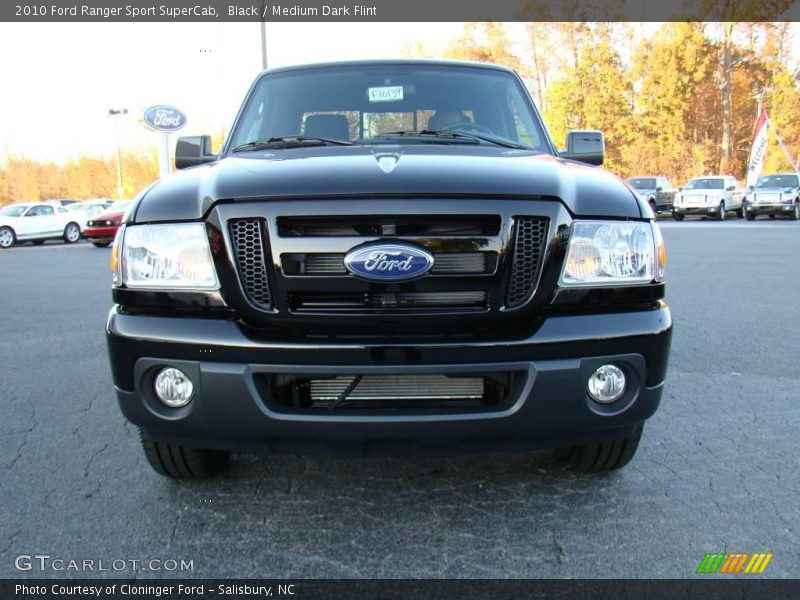 Black / Medium Dark Flint 2010 Ford Ranger Sport SuperCab