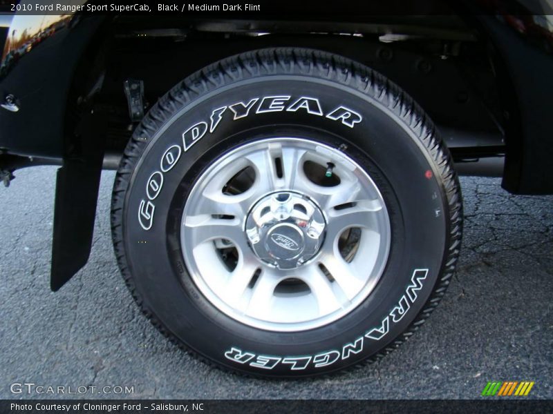 Black / Medium Dark Flint 2010 Ford Ranger Sport SuperCab