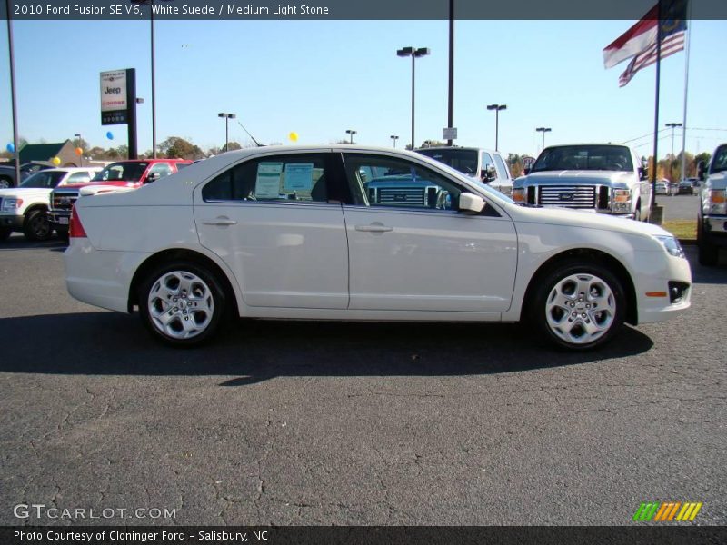 White Suede / Medium Light Stone 2010 Ford Fusion SE V6