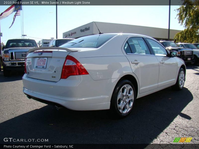 White Suede / Medium Light Stone 2010 Ford Fusion SE V6