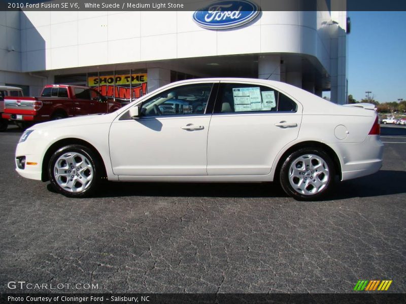 White Suede / Medium Light Stone 2010 Ford Fusion SE V6