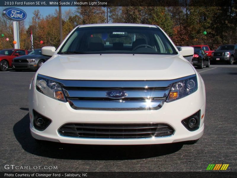 White Suede / Medium Light Stone 2010 Ford Fusion SE V6