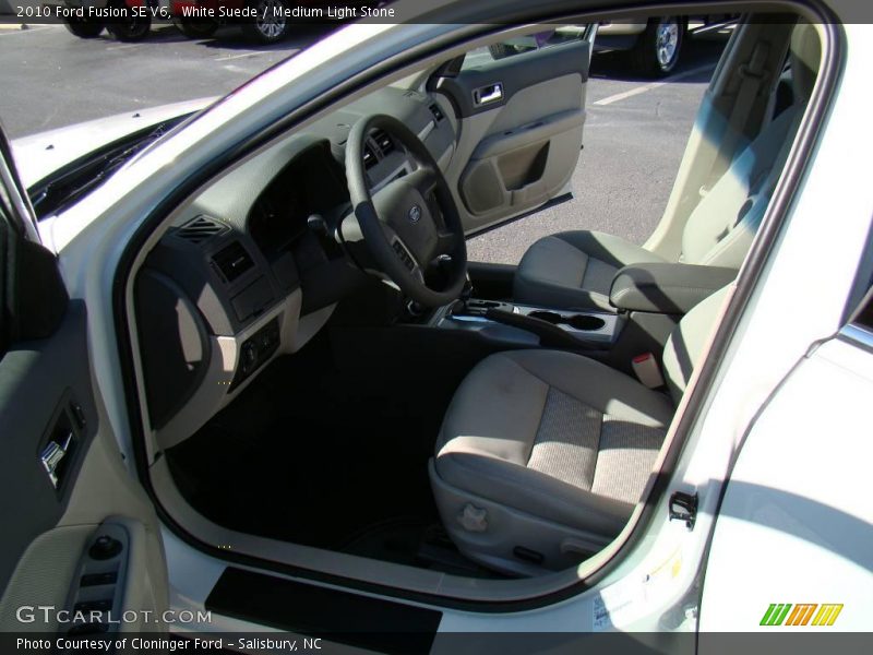 White Suede / Medium Light Stone 2010 Ford Fusion SE V6
