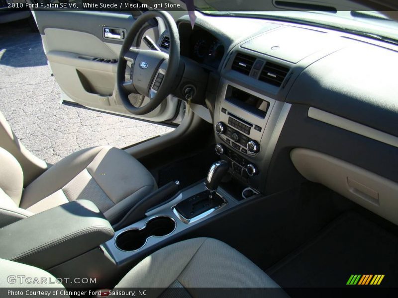 White Suede / Medium Light Stone 2010 Ford Fusion SE V6