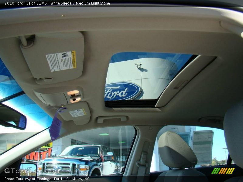 White Suede / Medium Light Stone 2010 Ford Fusion SE V6