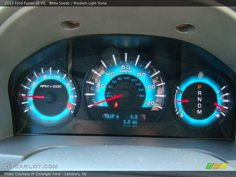 White Suede / Medium Light Stone 2010 Ford Fusion SE V6