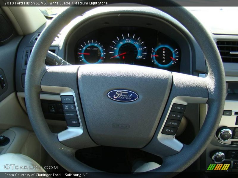 White Suede / Medium Light Stone 2010 Ford Fusion SE V6