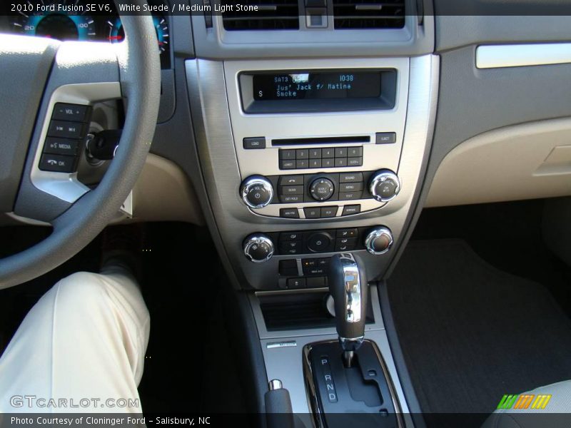White Suede / Medium Light Stone 2010 Ford Fusion SE V6