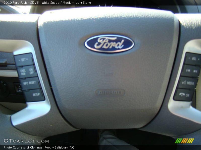 White Suede / Medium Light Stone 2010 Ford Fusion SE V6
