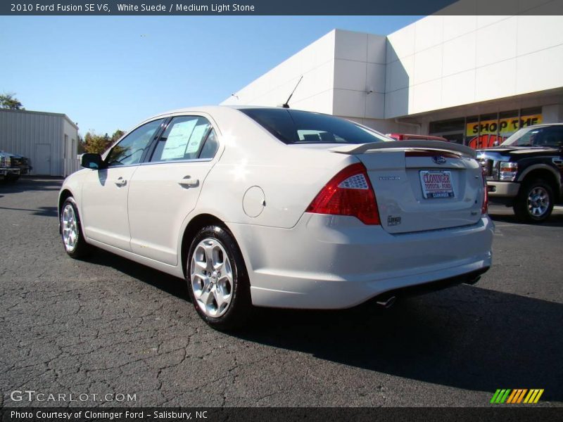 White Suede / Medium Light Stone 2010 Ford Fusion SE V6