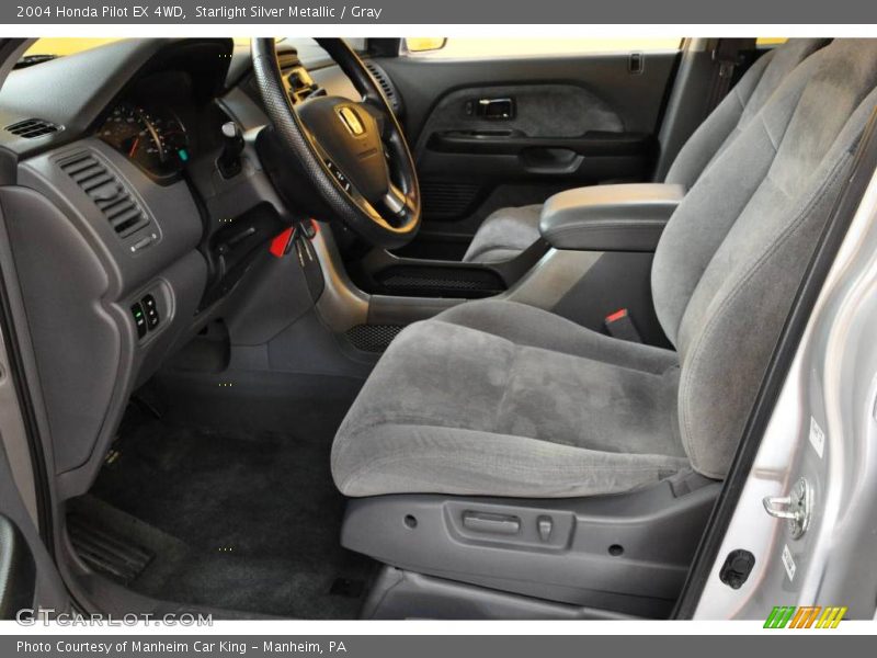 Starlight Silver Metallic / Gray 2004 Honda Pilot EX 4WD